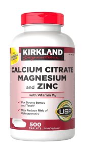 CALCIO CITRATO DE MAGNESIO Y ZINC KIRKLAND