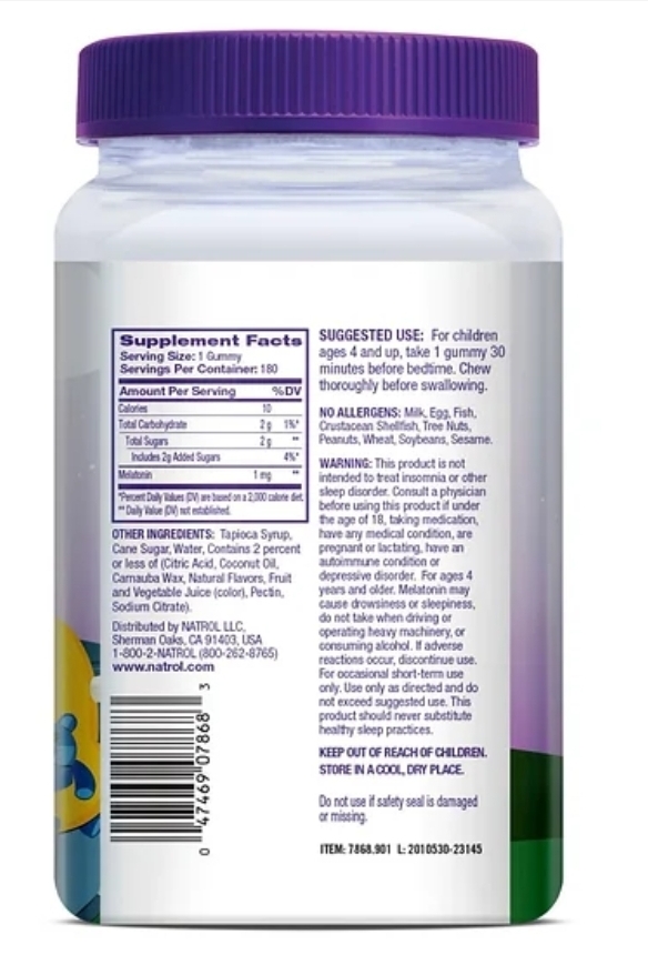 MELATONINA NATROL 5 MG