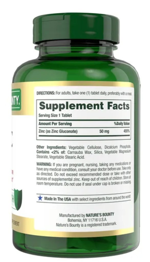 ZINC 50 MG